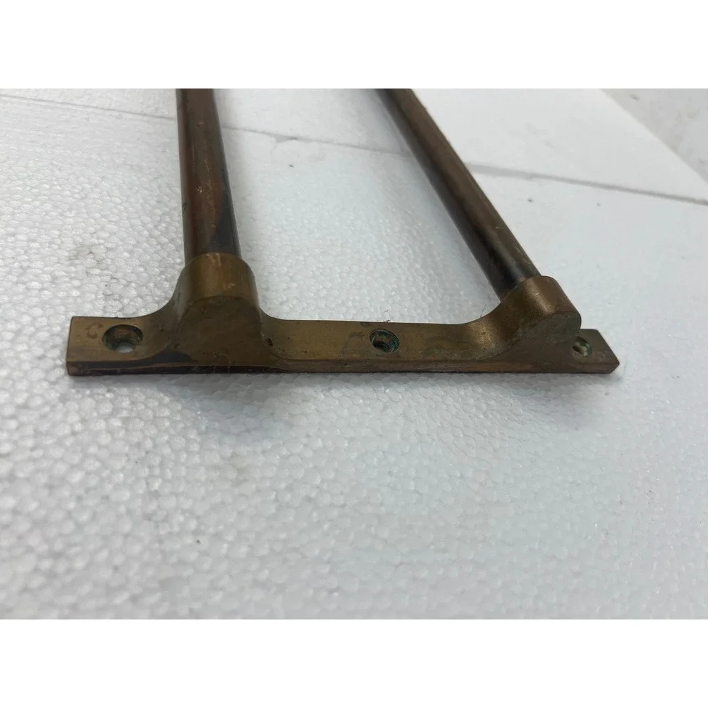 Vintage Yale Brass Wall Towel Rack Pullman Train Bathroom Industrial Holder 32